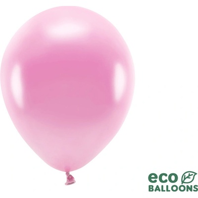 Latexové balóniky metalické Eco ružové 30cm