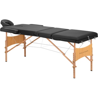Balance Lux Blackwood Masérské lehátko – černé, dřevěné