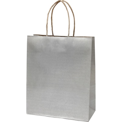 EUROCOM Подаръчна торбичка Eco Small, 12x15x5.5 cm, сребриста (26087-А-СРЕБРИСТ)
