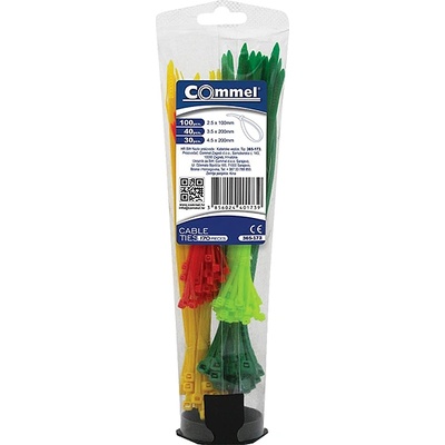 Commel КАБЕЛНИ ВРЪЗКИ ЦВЕТНИ commel 170бр (c365-173)