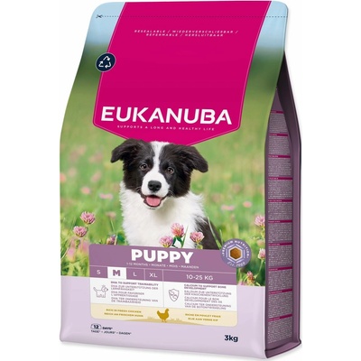 Eukanuba Puppy Medium rich in fresh chicken 3 kg