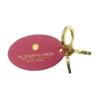 Přívěsek na klíče A.G. SPALDING & BROS Kožená Key ring Line Fuxia, A.G. SPALDING & BROS.