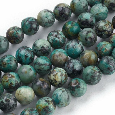 Tyrkys africký 8mm šňůra (46 - 48 korálků)