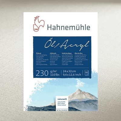 Hahnemühle maliarska Doska pre olejové A akrylové farby 230 GR M2 10 listov 30 X 40 CM