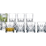LyngbyGlas Melodia Чаши за уиски и коктейли 310 + 360 мл, 8 части (36058)