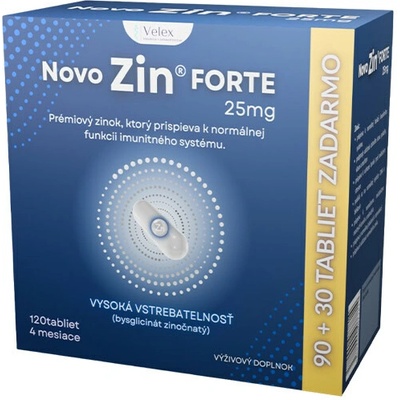Velex NOVO Zin FORTE 25 mg 90+30 kapsúl