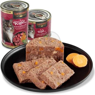 Leonardo консерва за котки - говеждо, дивеч и сладки картофи 6 x 400 г