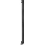 SAPHO Pilon - Радиатор за баня, 12x180 cm, 300 W, черен мат IZ124T (IZ124T)