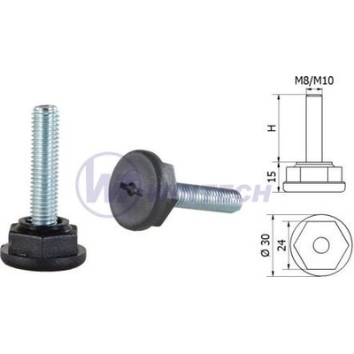 Šroub s plastovou nohou M8x15 / balení 1 ks – Zbozi.Blesk.cz