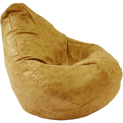 PUFRELAX Пуф круша 220л. Nirvana Hobbit - Amber, Перящ се калъф, Пълнеж от полистиролни перли, Гама Premium, 8966 (PUF-G-NH-PT-AMB)