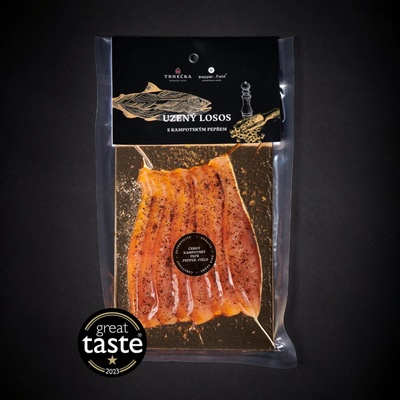 Trnečka Smoked Fish Losos uzený studeným kouřem s Černým pepřem .pepper..field min. 100g