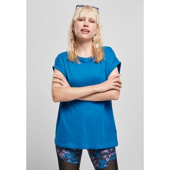 Urban Classics Дамска тениска в ярко син цвят Urban Classics Ladies Extended Shoulder Tee sporty blue UB-TB771-02845 - Син, размер XS