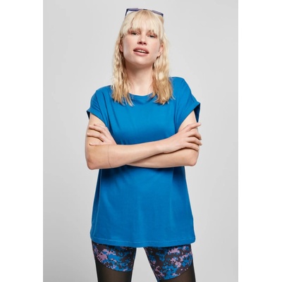 Urban Classics Дамска тениска в ярко син цвят Urban Classics Ladies Extended Shoulder Tee sporty blue UB-TB771-02845 - Син, размер M