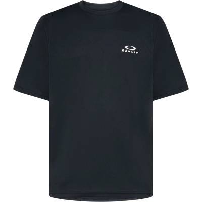 Oakley Мъжка фланелка с къс ръкав за колоездене Oakley Free Ride S/S Jersey Cycling jersey - Black / White (056-3221-0114)
