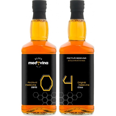Medovina Elisa dárek k 4. výročí 11% 2 x 0,5 l