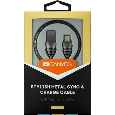 CanyonCNS-USBC5DG USB-C / USB 2.0 1m tmavo-šedý