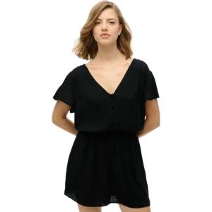 SUPERDRY Printed short sleeve romper - Black (Black)