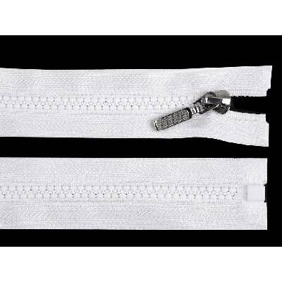 Kostěný zip No 5 délka 80 cm s ozdobným jezdcem Varianta: 308 hnědá přírodní, Balení: 1 ks