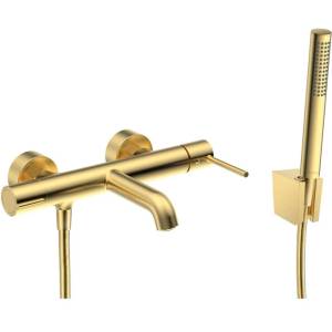 kielle Oudee I - Смесител за баня с аксесоари EcoSpare, матирано злато 10333SN16 (10333SN16)
