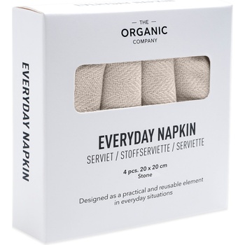 The Organic Company Салфетки Everyday 20 x 20 см светлобежови 4 бр (1073-202)