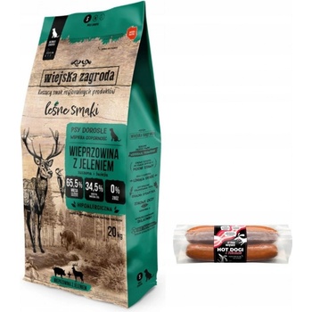 Wiejska Zagroda Lesné príchute Chrumkavé bravčové s jeleňom S 20 kg