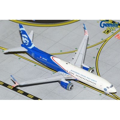 Gemini B737-890WL Alaska Airlines Honoring Those Who Serve Colors 1:400