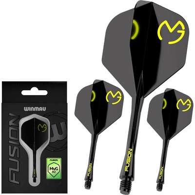 Winmau Fusion MvG Pac Man, No2 letky a dlhé násadky