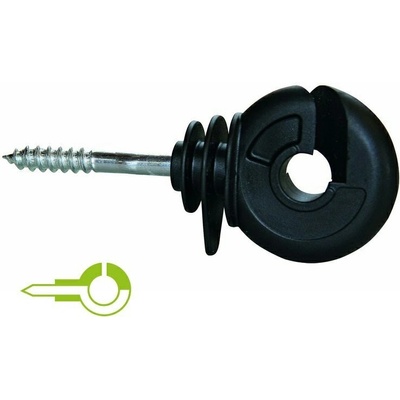 Kruhový izolátor s kovovou výztuhou a vrutem 5,3 mm