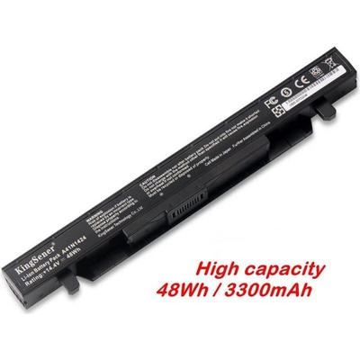 Батерия (заместител) за лаптоп Asus, съвместима с GL552/ZX50/ROG FX-PLUS/ROG ZX50, 14.4V, 48Wh (A41N1424)