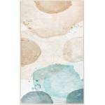 Mila Home Кремаво-тюркоазен килим подходящ за пране 120x180 cm Puddle - Mila Home (HKC-DikHali-35-120x180)
