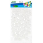 Craft with fun White pompons 90pcs