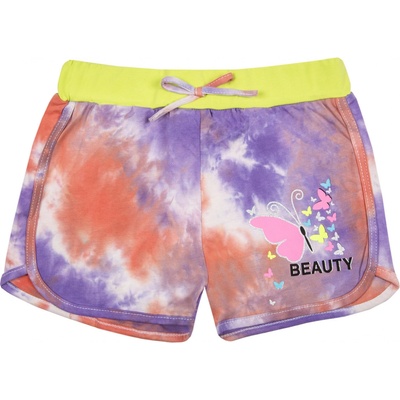 Kugo dívčí kraťasy TM7222 oranžová/ fialová/ signální