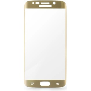 Blue Star Извит Стъклен Протектор за Samsung S6 Edge Plus, Blue Star 3D Glass, Златист, Прозрачен (5901737295811)