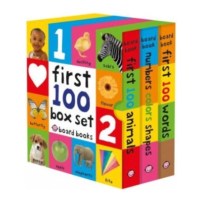 First 100 Board Book Box Set 3 books