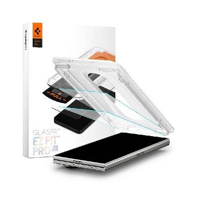 2 броя стъклени защитни покрития за дисплея на Samsung Galaxy Z Fold7 - Spigen Glas. tR EZ Fit Pro Tempered Glass 2 Pack (прозрачен) (AGL09579)