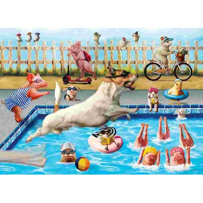 EUROGRAPHICS - Puzzle Crazy Pool Day - 500 piese