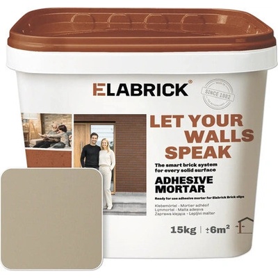 Elastolith spárovací tmel 15 kg světle hnědá