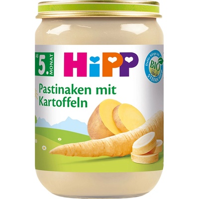 Hipp БИО пюре Пащърнак с картофи 5м+ 190г