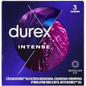 Durex Intense Orgasmic - презервативи с мидички (3 бр. )