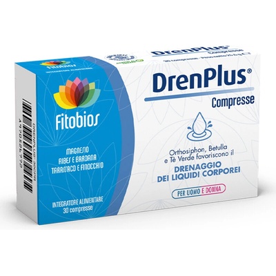 Fitobios DrenPlus - При задържане на вода и подуване, 30 таблетки (526772 FITO)