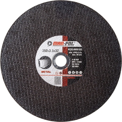Kotouč řezný na ocel, kov, 350x3,5x32mm MAR-POL M08165