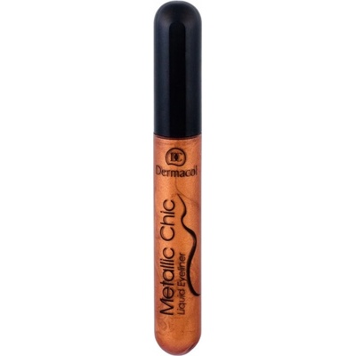 Dermacol Metallic Chic metalické tekuté oční linky 2 Bronze 6 ml