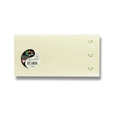 Clairefontaine Obálka perleťová perleťová krémová, DL 220 x 110 mm