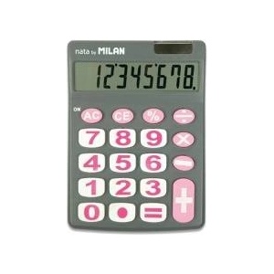MILAN Calculator 8 positions big keys gray MILAN Калкулатори