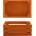 Bisetti BISETTI-Дървена поставка за гастронорм GN1/4 26x15, 7xh10, 5cm БРОНЗ (27114O) (0143102)