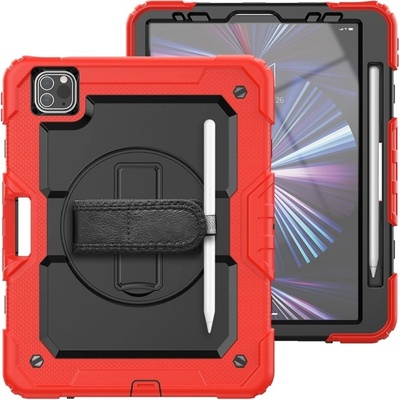 Vsetkonamobil 79249 SOLID 360 Odolný obal pre Apple iPad Pro 11 2024 / M5 2025 červený