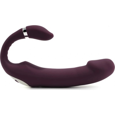 Tracy's Dog C Shape Double Ended Dildo Vibrator Purple