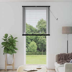 vidaXL Венецианска щора Черен 213 x 90 см 25 mm ПВЦ (42003750)