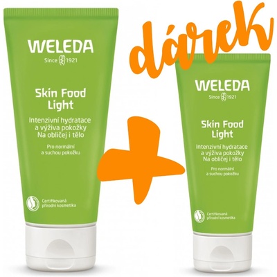 Weleda Skin Food Light 75 ml + Weleda Skin Food Light 30 ml dárková sada
