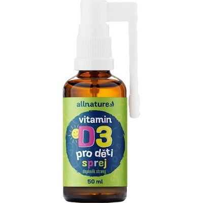 Allnature Vitamín D3 pre deti s MCT olejom v spreji 50 ml